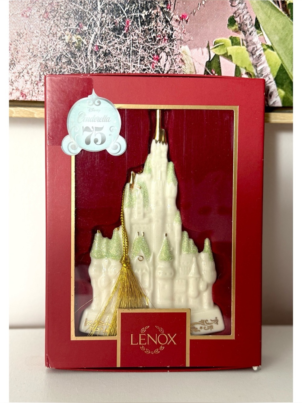 Lenox Disney Showcase Cinderella 75th Castle Porcelain Ornament 2025 5.5" New
